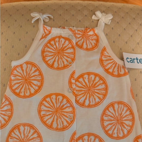 NWT:Carter’s Baby Button Down Pineapple Shorts Romper 12M - Picture 2 of 10